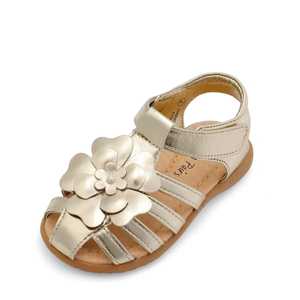 Toddler Girls Closed-Toe Sandals - GOLD -  0